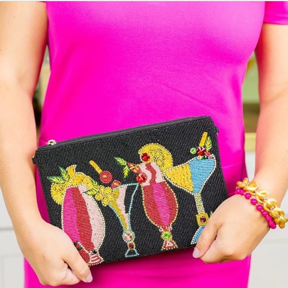 MischkaPu Handbags - Happy hour beaded clutch bag